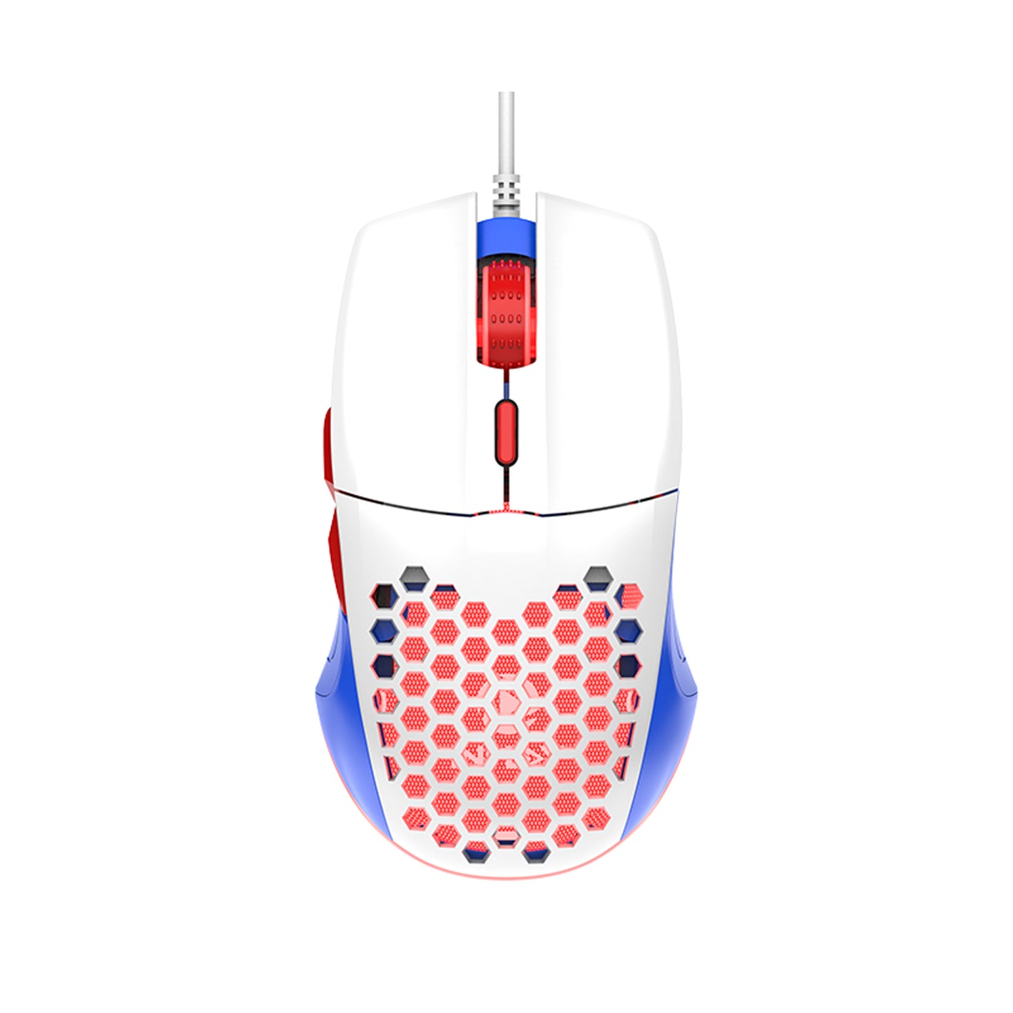 Inplay M066 Hollow Light Weight Mix Blue.White USB Mouse