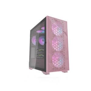 darkFlash DLX21 Hinge-Connected Side Panel Pink E-ATX Casing