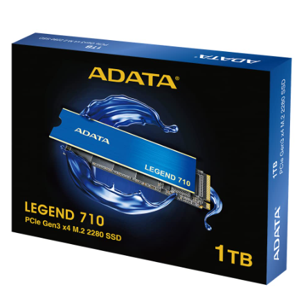 Adata Legend 710 1TB M.2 2280 NVMe PCIe Gen3 X4 Solid State Drive