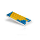 Leopold FC660M PD Yellow/Blue (White Case) - Cherry Blue, Mini Size (66 Keys) (FC660MC/EYBPD(W))