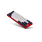 Leopold FC660M PD White/Blue (Red Case) - Cherry MX Clear, Mini Size (66 Keys) (FC660MW/EWBPD(R))