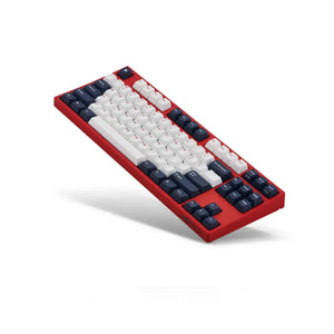 Leopold FC750R PD White/Blue (Red case) - Cherry MX Silver, PBT Keycap, TKL (87 Keys) (FC750RV/EWBPD(R))