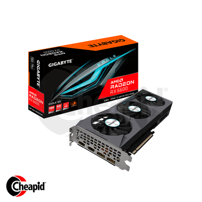 Gigabyte Radeon RX 6600 Eagle 8GB GDDR6 128bit Graphic Card (GV-R66Eagle-8GD)