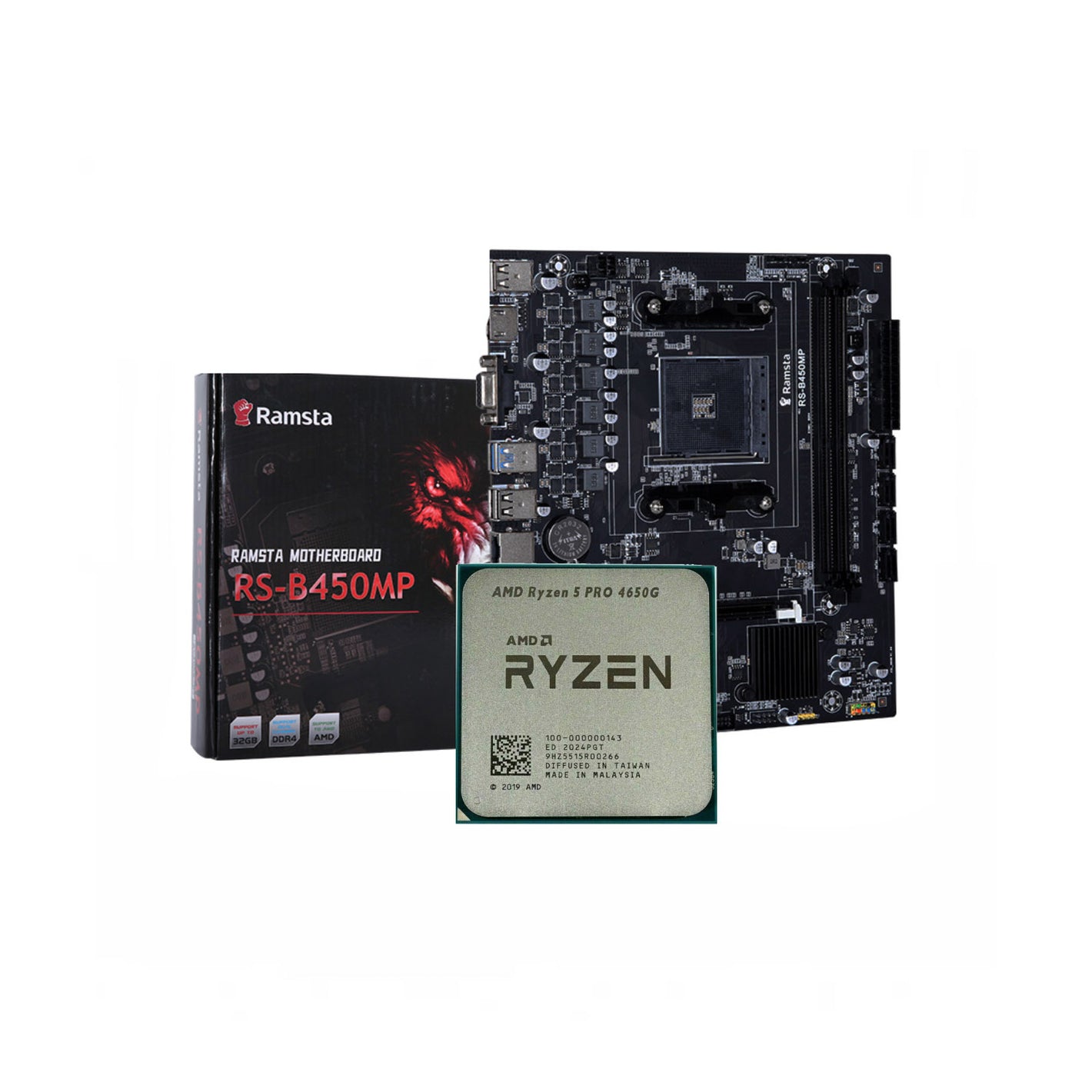 AMD Ryzen 5 4650G + Ramsta B450M Bundle