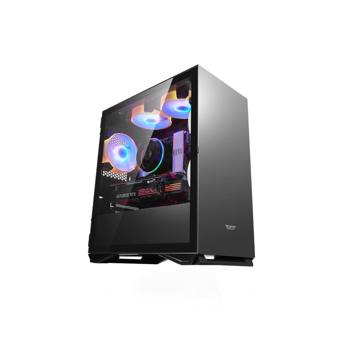 darkFlash DLM22 Hinge-Connected Side Panel Black Micro ATX Casing