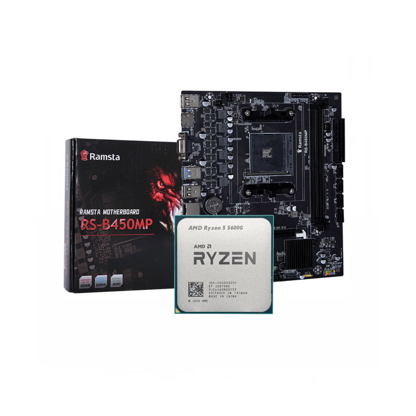 AMD Ryzen 5 5600G + RAMSTA  RS-B450MP Bundle