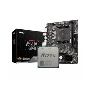 AMD Ryzen 5 3400G + MSI A520M-A Pro AM4 DDR4 Bundle